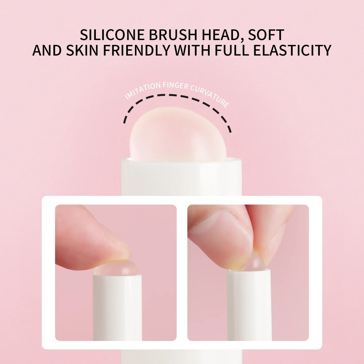 lip brush, 1pcs Plastic Cute Covered Portable for Smoother & Fuller Lip Appearance makeup brush For Making Up Supply